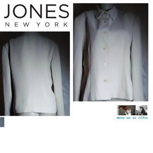 Jones New York Beige  Blazer Size 14